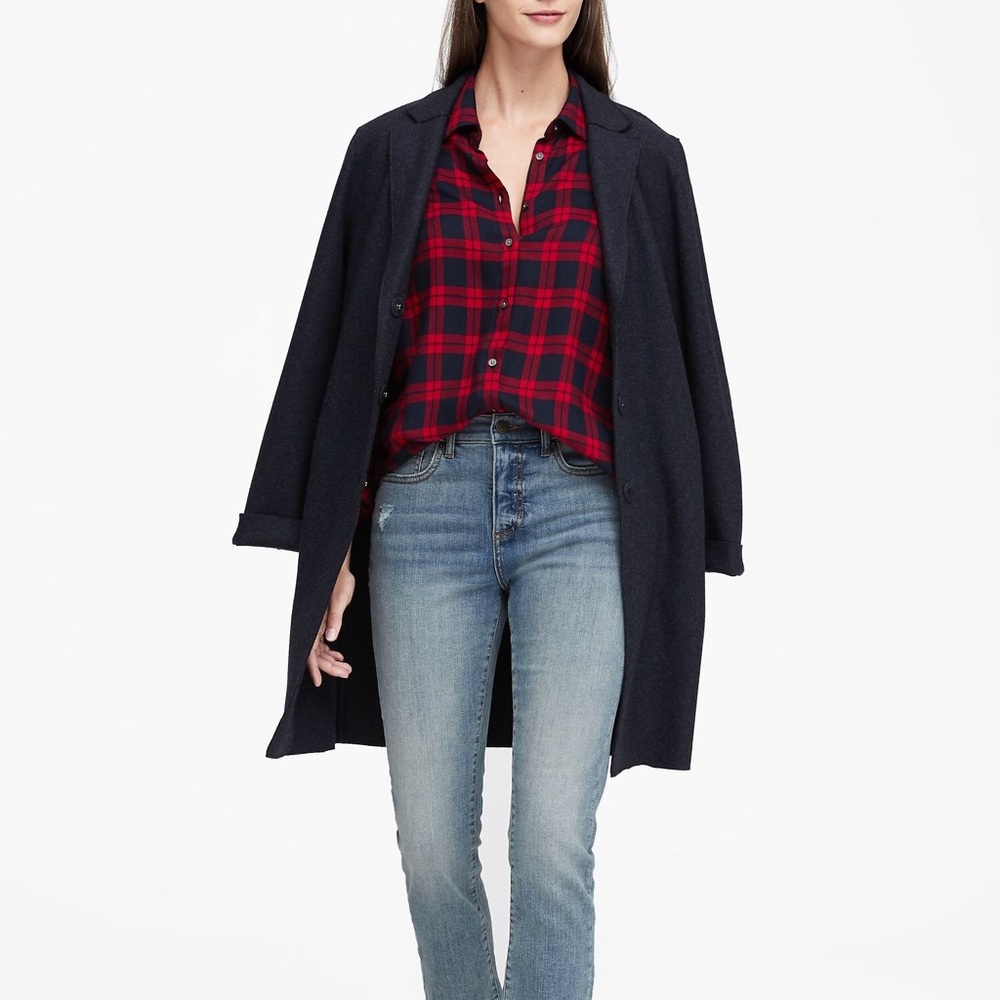 Banana republic red dillon flannel